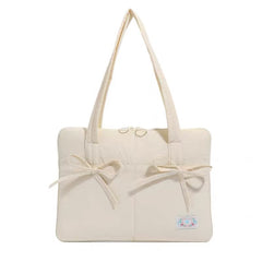 Macaron Bow Laptop Shoulder Bag 14"