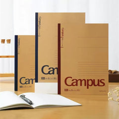 Kokuyo Campus Kraft Cover B5 8mm 26 Dotted Lines Notebook Assorted