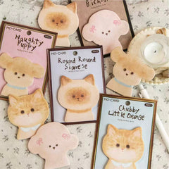 Fluffy ID Photo Series Sticky Notes 30 Sheets β Cotton Bichon