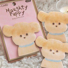 Fluffy ID Photo Series Sticky Notes 30 Sheets – Naughty Puppy