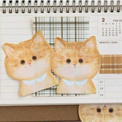 Fluffy ID Photo Series Sticky Notes 30 Sheets – Chubby Little Orange