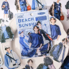 Beach Sunshine PET Waterproof Stickers 30pcs