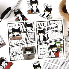 Cow Cat PET Waterproof Stickers 20pcs – Cool Cat