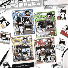 Cow Cat PET Waterproof Stickers 20pcs – Meow Master