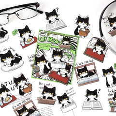 Cow Cat PET Waterproof Stickers 20pcs – Cat Vigour