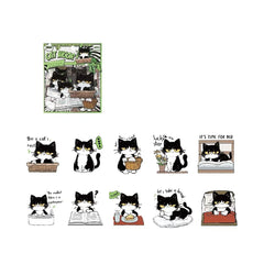Cow Cat PET Waterproof Stickers 20pcs – Cat Vigour