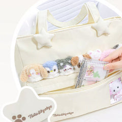 Rosyposy Pet Friends Tote Bag – Cream