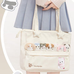 Rosyposy Pet Friends Tote Bag – Cream