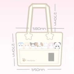 Rosyposy Pet Friends Tote Bag – Cream