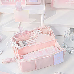 Rosyposy Prism Series Large Capacity Pencil Case – Pink