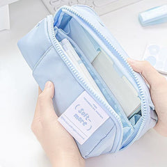 Rosyposy Prism Series Large Capacity Pencil Case – Blue