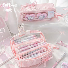 Rosyposy Prism Ballet Series Gloss Satin Pencil Case – Pink