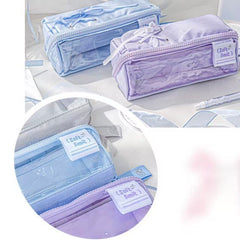 Rosyposy Prism Ballet Series Gloss Satin Pencil Case – Blue