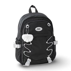 RosyPosy WingWing Series Backpack with Keychain โ Black