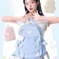RosyPosy WingWing Series Backpack with Keychain โ Blue