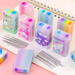 My Melody Rainbow Jelly Layer Eraser Assorted