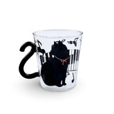 Musical Cat Glass Mug 300ml