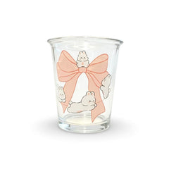 Bow & Bunny Glass Cup 400ml