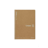 Campus Kraft Cover Soft Ring Notebook A5 5mm Grid Rule 50 Sheets