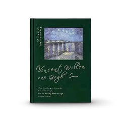 Vintage Oil Painting A5 Ruled Notebook 96 Sheets - Green