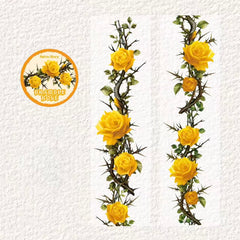 Thorn Rose PET Waterproof Decorative Tape 5cm × 2m