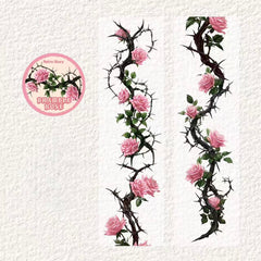 Thorn Rose PET Waterproof Decorative Tape 5cm × 2m