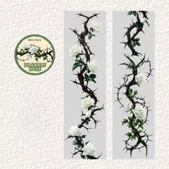 Thorn Rose PET Waterproof Decorative Tape 5cm × 2m