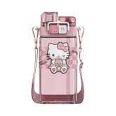 Sanrio Double Lids Plastic Water Bottle 520ml - Hello Kitty