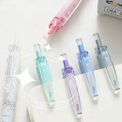 DOMI Subject Series Retractable Gel Pen 0.5mm Black Ink Assorted