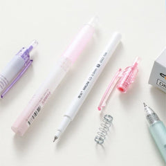 DOMI Subject Series Retractable Gel Pen 0.5mm Black Ink Assorted