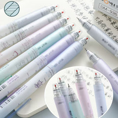 DOMI Subject Series Retractable Gel Pen 0.5mm Black Ink Assorted