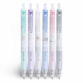 DOMI Subject Series Retractable Gel Pen 0.5mm Black Ink Assorted