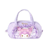 Kuromi Large Capacity Bow Handle Design Lace Trim Pencil Case