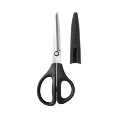 KOKUYO Campus Slim Tip Scissors with Protective Cover – Black