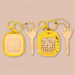 Sanrio Magnetic Drawing Board & Marble Maze Keychain Toy 2-in-1