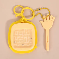 Sanrio Magnetic Drawing Board & Marble Maze Keychain Toy 2-in-1