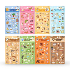 Meow Paradise Series Foil Washi Stickers
