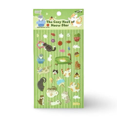 Meow Paradise Series Foil Washi Stickers