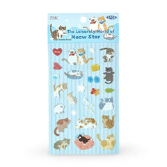 Meow Paradise Series Foil Washi Stickers