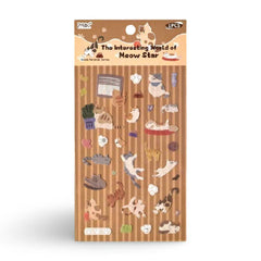 Meow Paradise Series Foil Washi Stickers