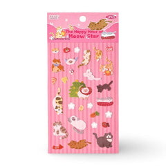 Meow Paradise Series Foil Washi Stickers