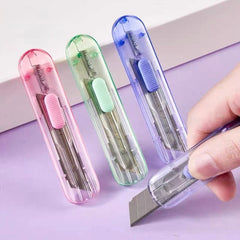 Transparent Auto-Retractable Cutter Assorted