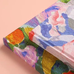 Floral Fabric Hardcover Blank Journal 80 Sheets Assorted