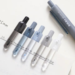 DOMI Silent Click Retractable Gel Pen 0.5mm Black Ink Assorted