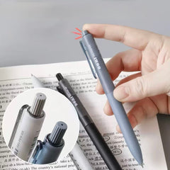 DOMI Silent Click Retractable Gel Pen 0.5mm Black Ink Assorted