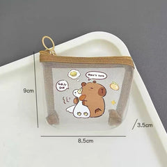 Capybara Mesh Coin Purse