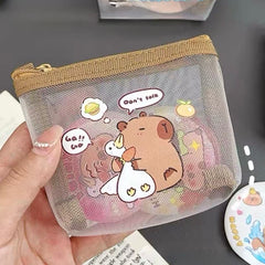 Capybara Mesh Coin Purse