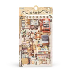Travel Journal PVC Waterproof Sticker Set 4 Sheets