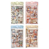 Travel Journal PVC Waterproof Sticker Set 4 Sheets