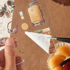 Travel Journal PVC Waterproof Sticker Set 4 Sheets